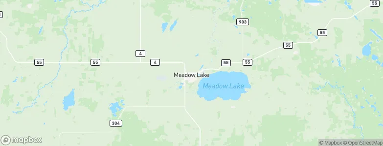 Meadow Lake, Canada Map