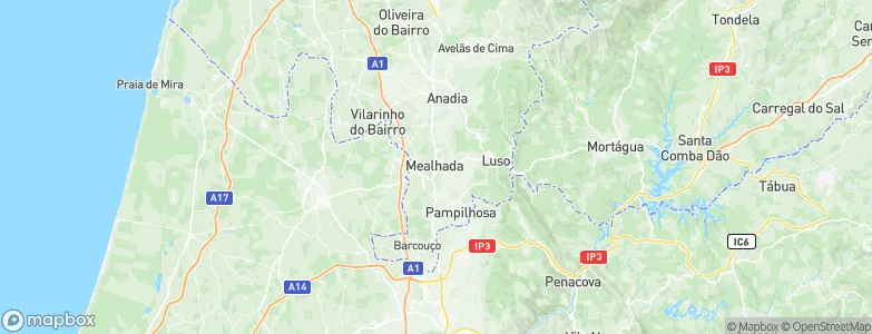 Mealhada, Portugal Map