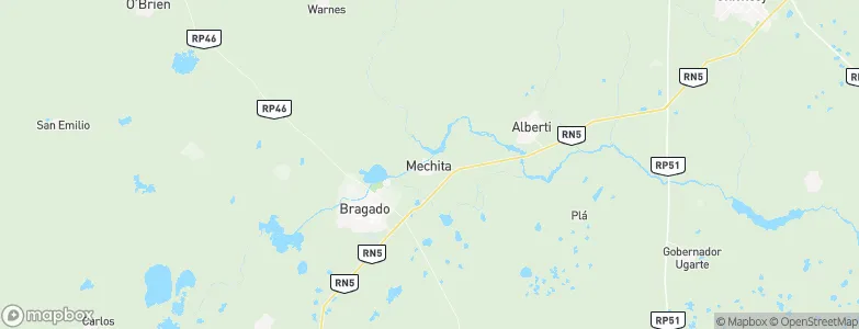 Mechita, Argentina Map