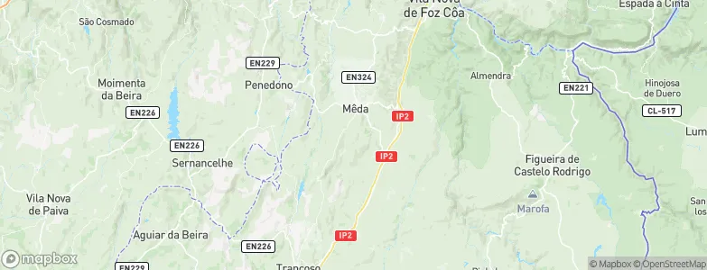 Mêda Municipality, Portugal Map
