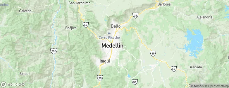 Medellín, Colombia Map