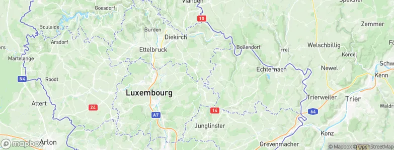 Medernach, Luxembourg Map