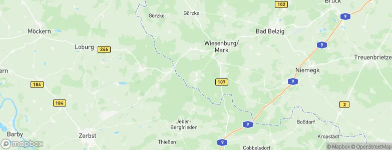Medewitz, Germany Map