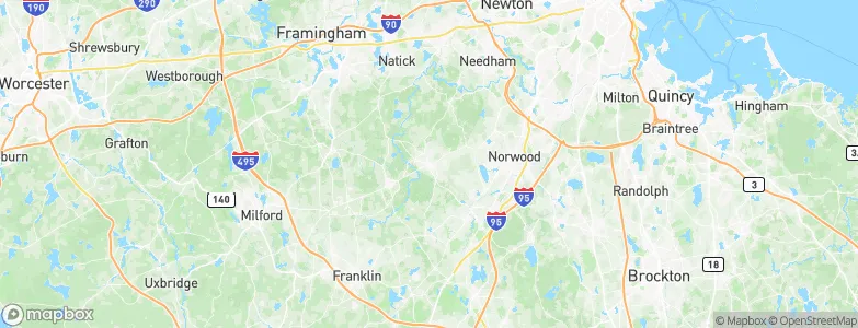 Medfield, United States Map