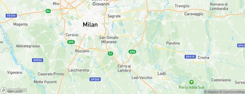 Mediglia, Italy Map