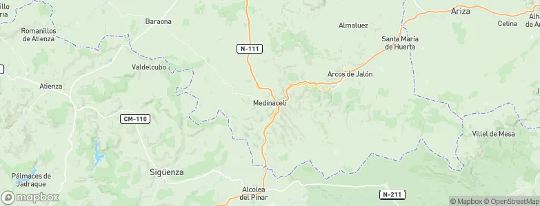 Medinaceli, Spain Map