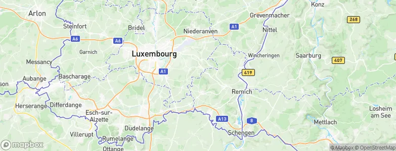 Medingen, Luxembourg Map