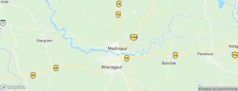 Medinīpur, India Map