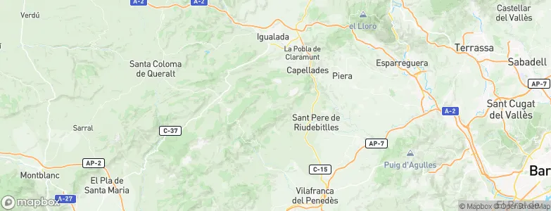 Mediona, Spain Map