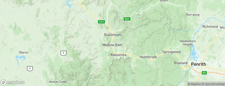 Medlow Bath, Australia Map