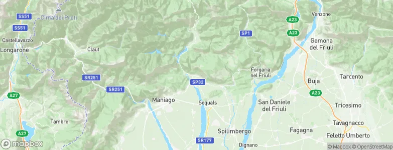 Meduno, Italy Map