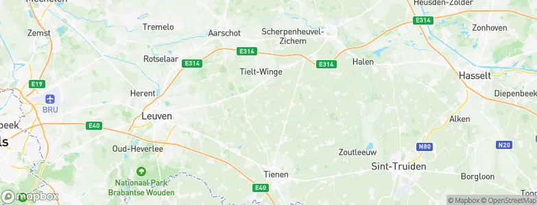 Meensel-Kiezegem, Belgium Map