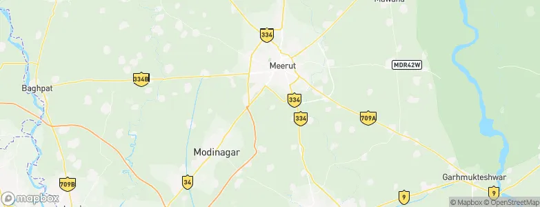 Meerut, India Map