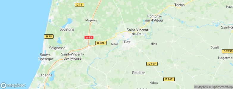 Mées, France Map