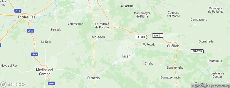 Megeces, Spain Map