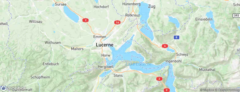 Meggen, Switzerland Map