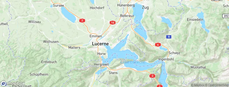 Meggen, Switzerland Map