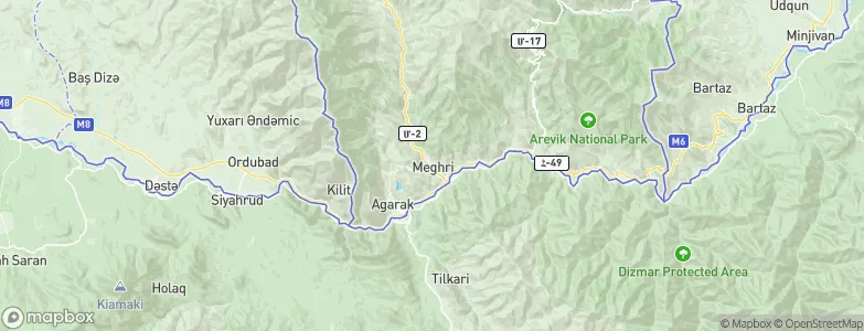 Meghri, Armenia Map