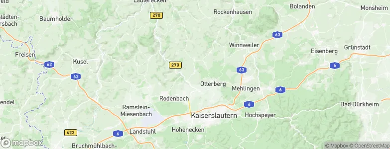Mehlbach, Germany Map