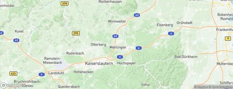 Mehlingen, Germany Map