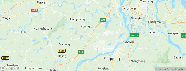 Meilin, China Map