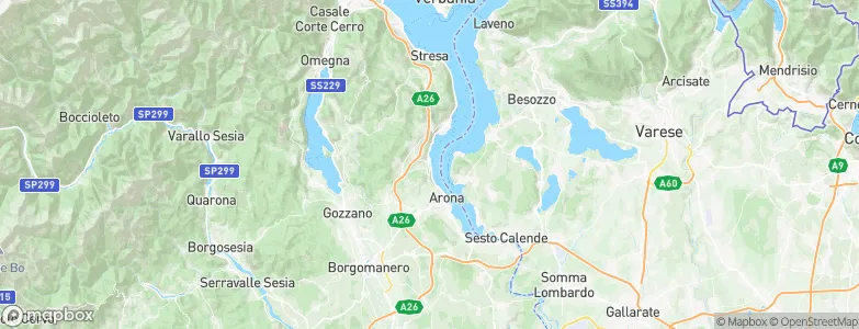 Meina, Italy Map