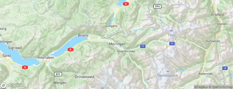 Meiringen, Switzerland Map