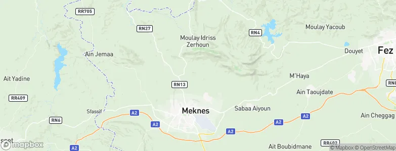 Meknes, Morocco Map