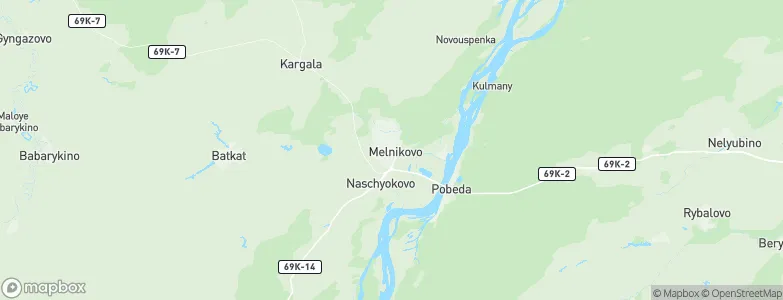 Mel'nikovo, Russia Map