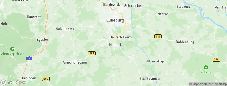 Melbeck, Germany Map