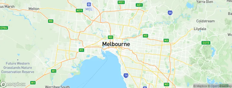Melbourne, Australia Map