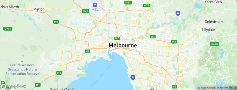 Melbourne, Australia Map
