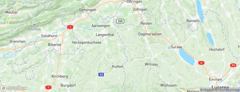 Melchnau, Switzerland Map