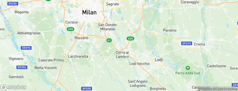 Melegnano, Italy Map