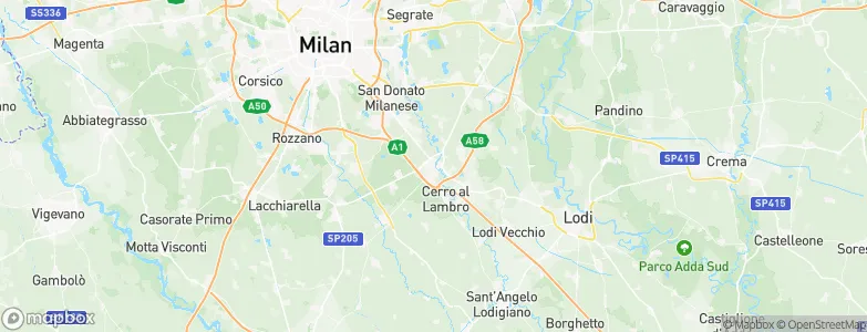 Melegnano, Italy Map