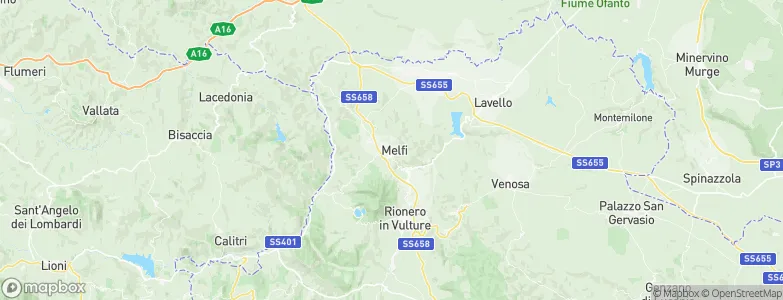 Melfi, Italy Map