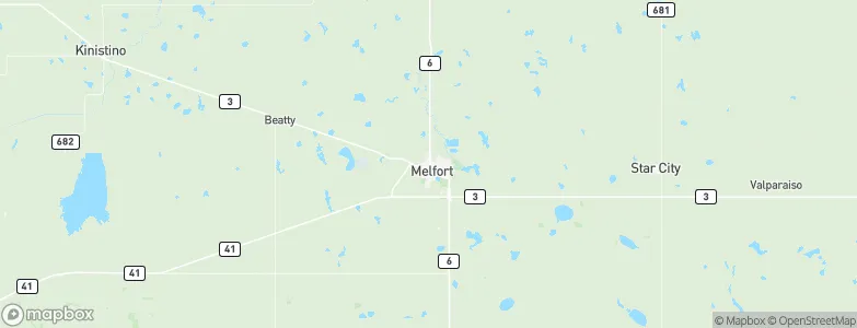 Melfort, Canada Map