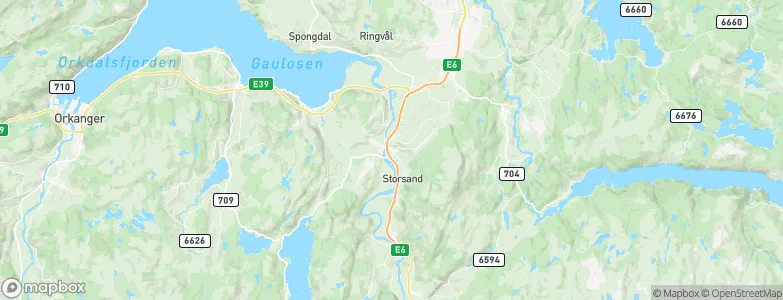 Melhus, Norway Map
