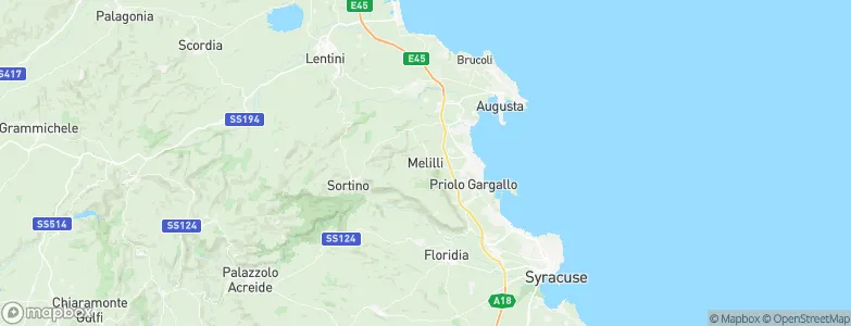 Melilli, Italy Map