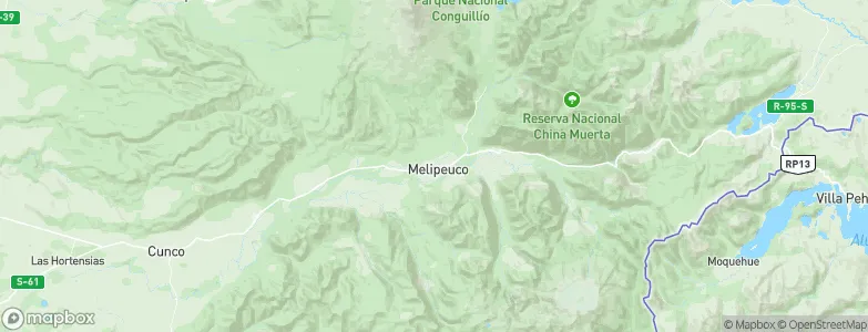 Melipeuco, Chile Map