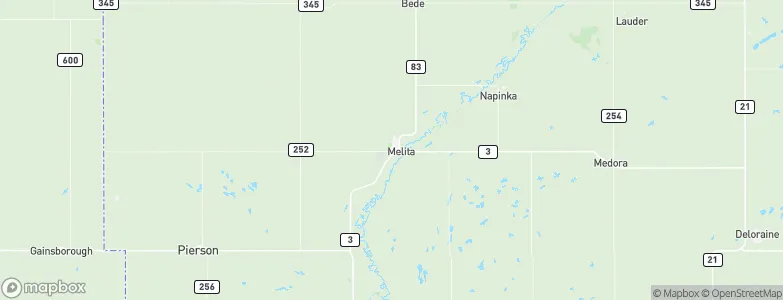 Melita, Canada Map