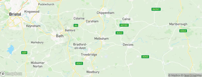 Melksham, United Kingdom Map