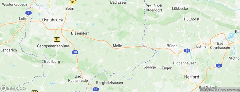 Melle, Germany Map