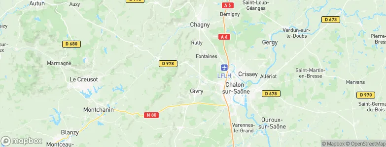 Mellecey, France Map