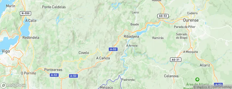 Melón, Spain Map