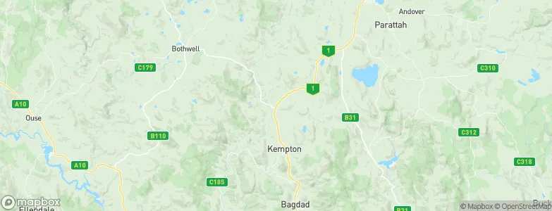 Melton Mowbray, Australia Map