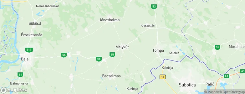Mélykút, Hungary Map