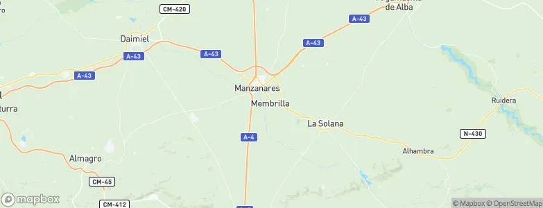 Membrilla, Spain Map