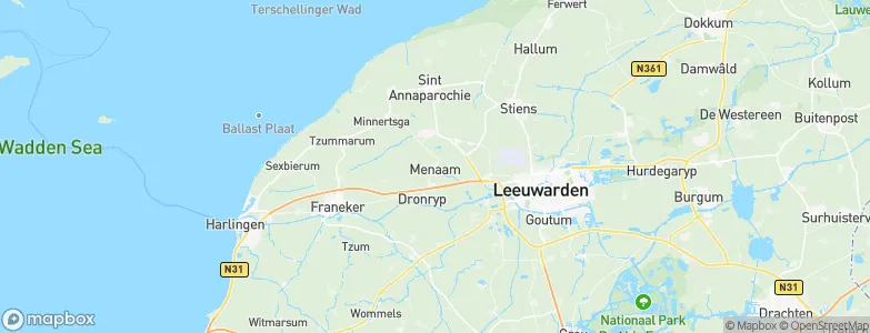 Menaam, Netherlands Map