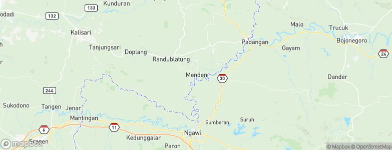 Menden, Indonesia Map